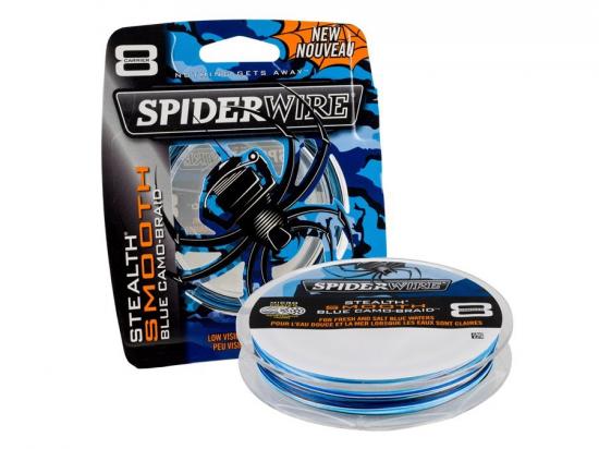 Šňůrka Spiderwire Smooth 8 Blue Camo 0,08mm/150m